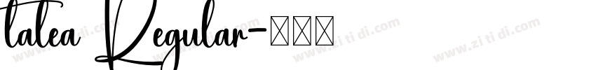 talea Regular字体转换